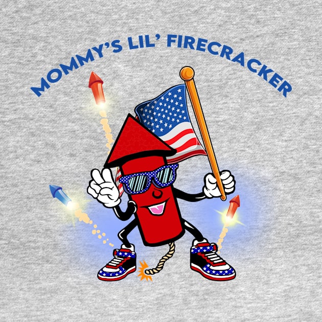 Mommy's Little Firecracker 4th of July by WalkingMombieDesign